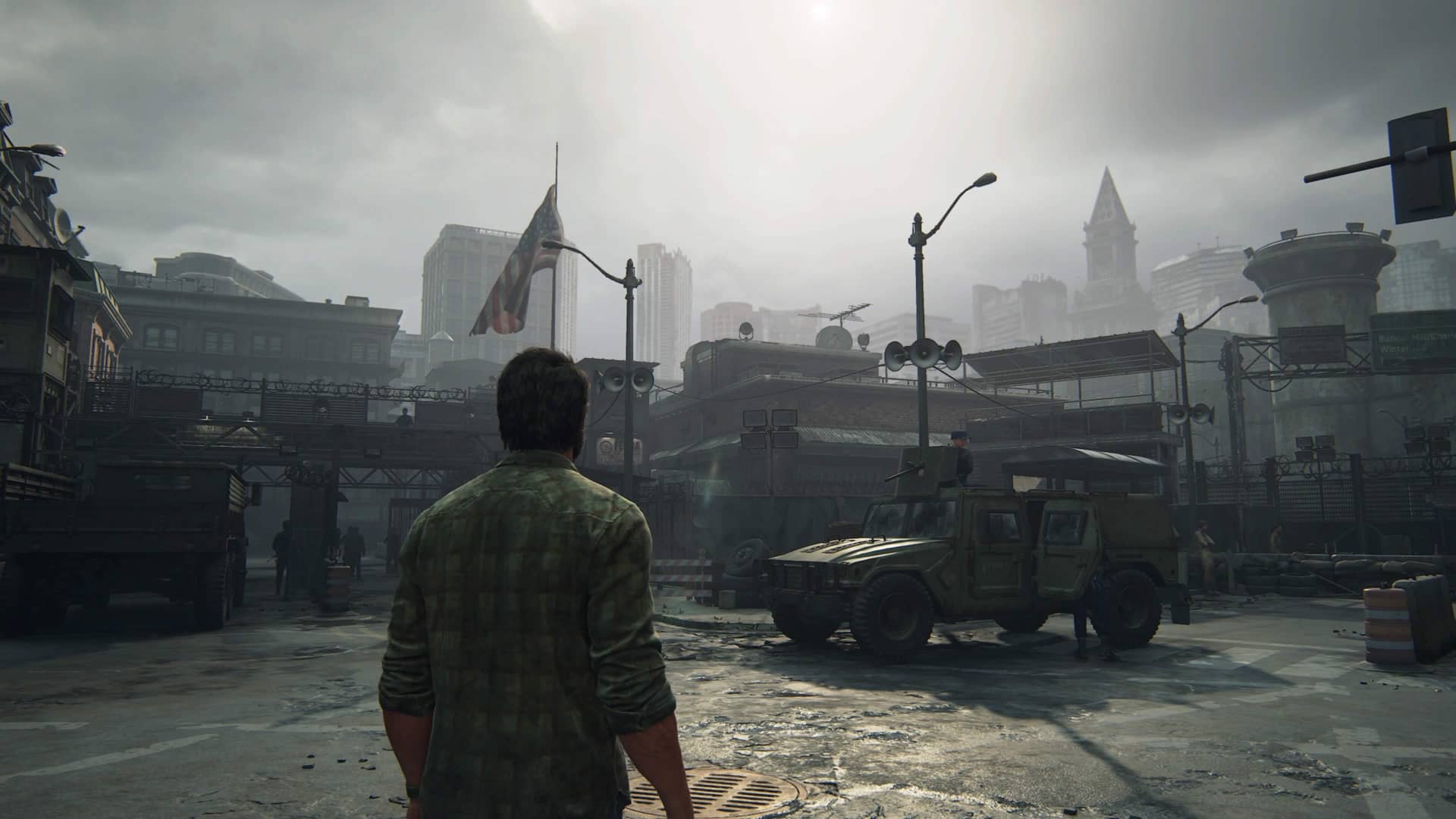 Last of Us Part 1 Remake Joel and Armoured Military Last of Us Part 1 Remake Joel and Armoured Military
