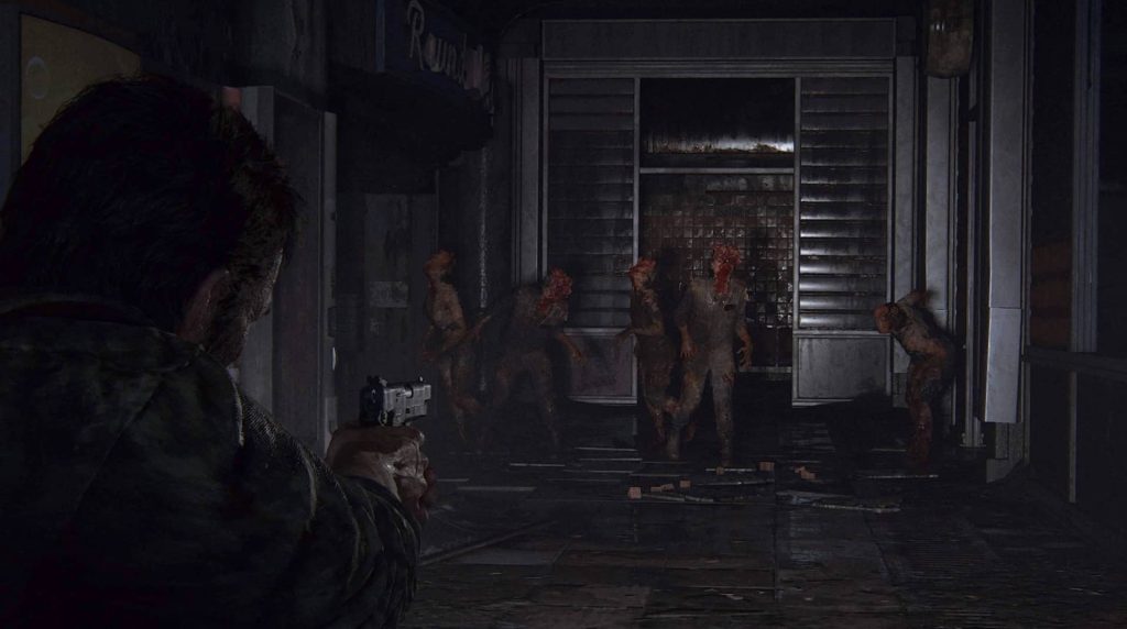 Last of Us Part 1 Remake Joel Shooting Clickers