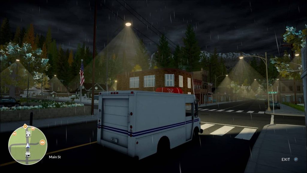 Lake Driving Van at Night