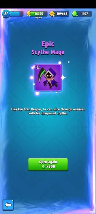 Archero Epic Scyte Mage