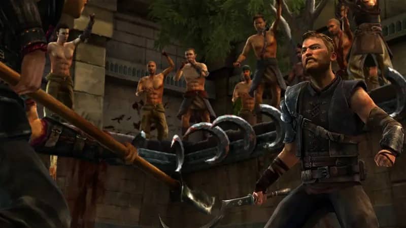 Asher Forrester fighting in the war pit