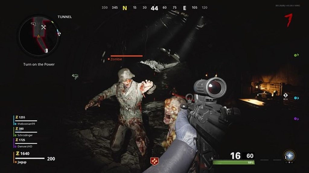 Call of Duty Black Ops Cold War zombie mode at night