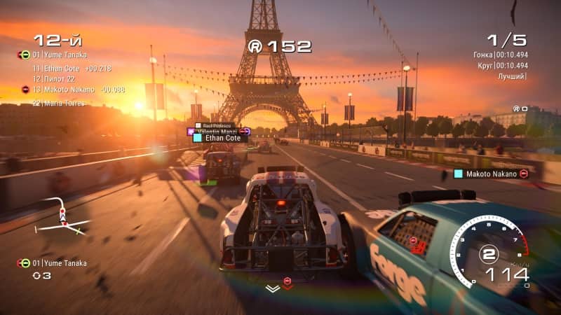 Grid Legends Paris is beautiful here at sunset
