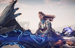 Aloy’s Latest Adventure Will Melt Your Eyes! 🔥 Horizon Forbidden West: Burning Shores Pictures are Jaw-Dropping! Horizon Forbidden West Burning Shores DLC Aloy rides a Sunwing Feature Picture In game Picture