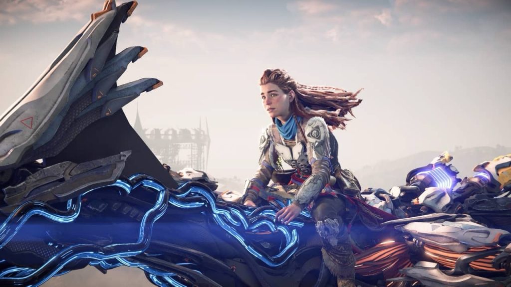 Horizon Forbidden West Burning Shores Horizon Forbidden West Burning Shores Aloy riding a Sunwing