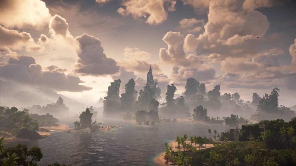 Horizon Forbidden West Burning Shores Horizon Forbidden West Burning Shores Skyscrapers as a dominant of Burning Shores