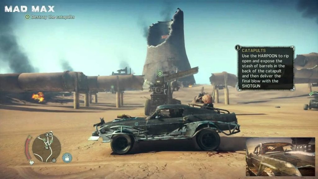 Mad Max Driving through the wasteland