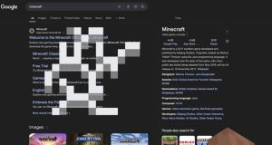 Minecraft Minigame in the Browser on Google.com Minecraft Browser Game