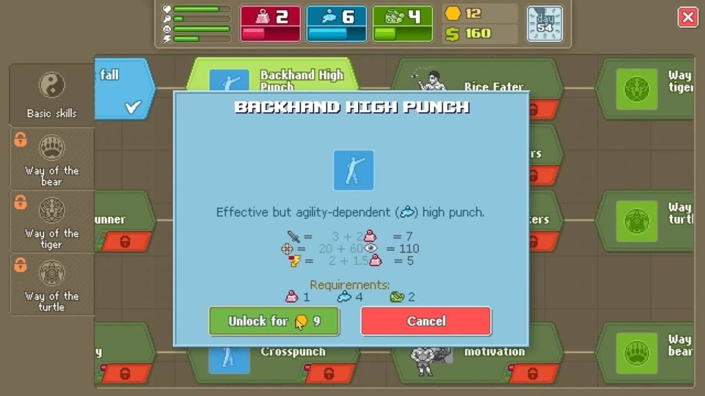 Punch Club Skill Tree