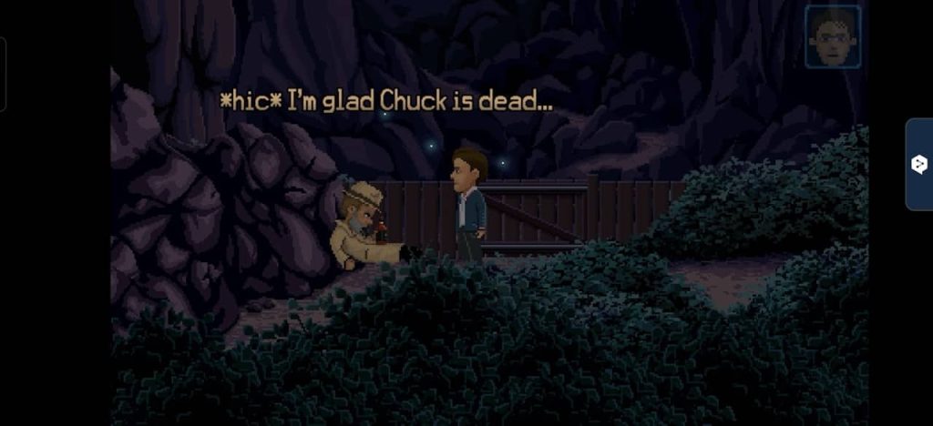 Timbleweed Park Town hic I am glad Chuck is dead