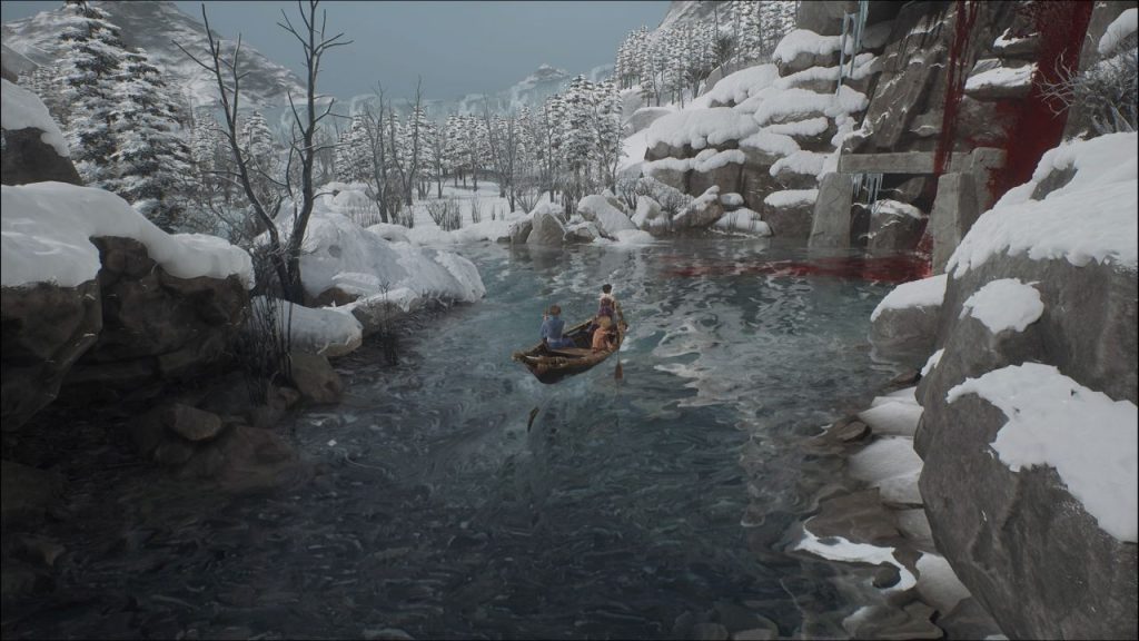 Brothers_-A-Tale-of-Two Sons Remake boat ride on a frozen river