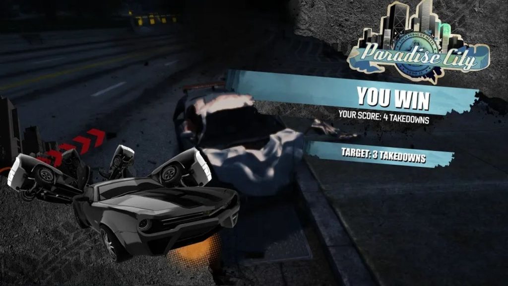 Burnout Paradise Remastered Race won