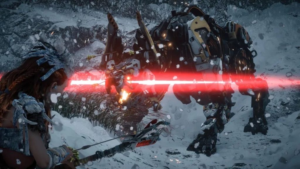 Horizon Zero Dawn Frozen Wilds new very dangerous enemy - Scorcher