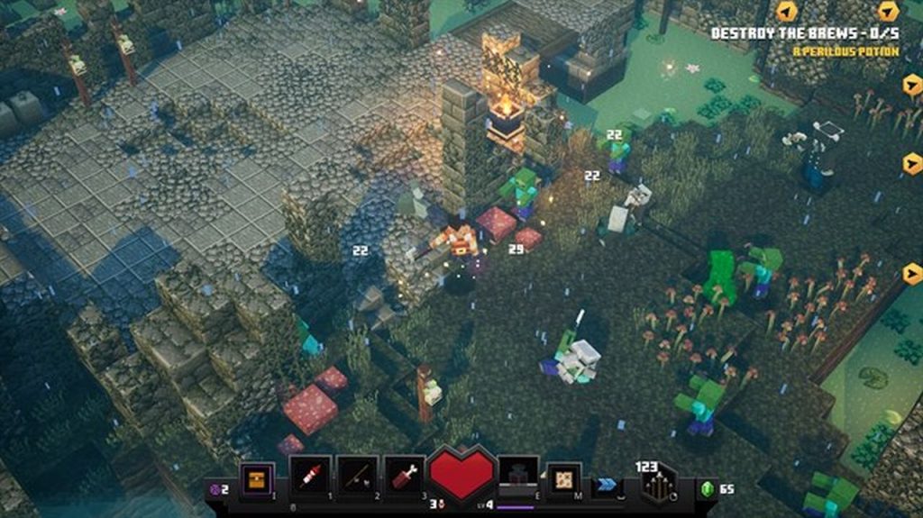Minecraft Dungeons Hordes of enemies