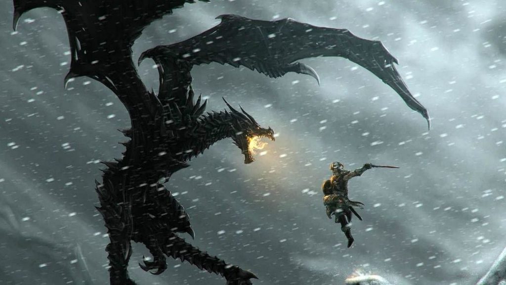The Elder Scrolls V Skyrim Dragon