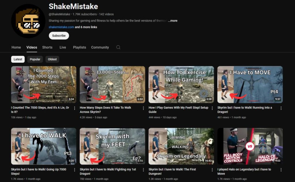 ShakeMistake's YouTube Channel