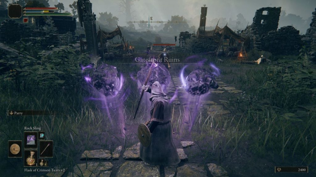 Elden Ring Gatefront Ruins Rock Sling spell
