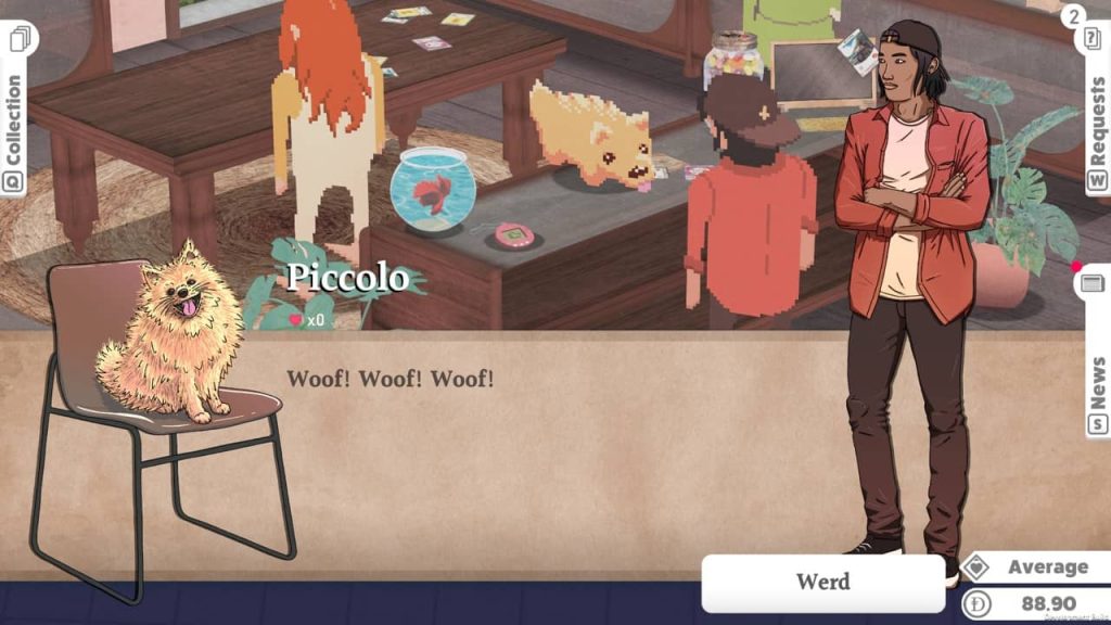 Kardboard King - Chatting with dog Piccolo