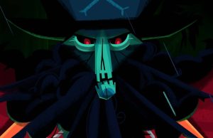 Return to Monkey Island: A Swashbuckling Trip Down Memory Lane Return to Monkey Island Evil Le Chuck with red eyes