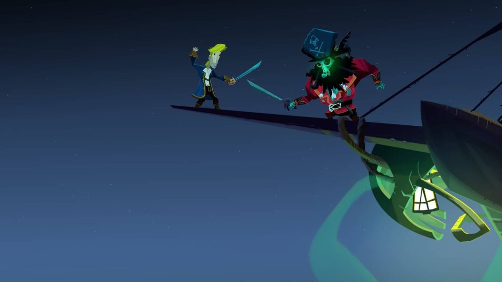 Return to Monkey Island Guybrush fighting Le Chuck again