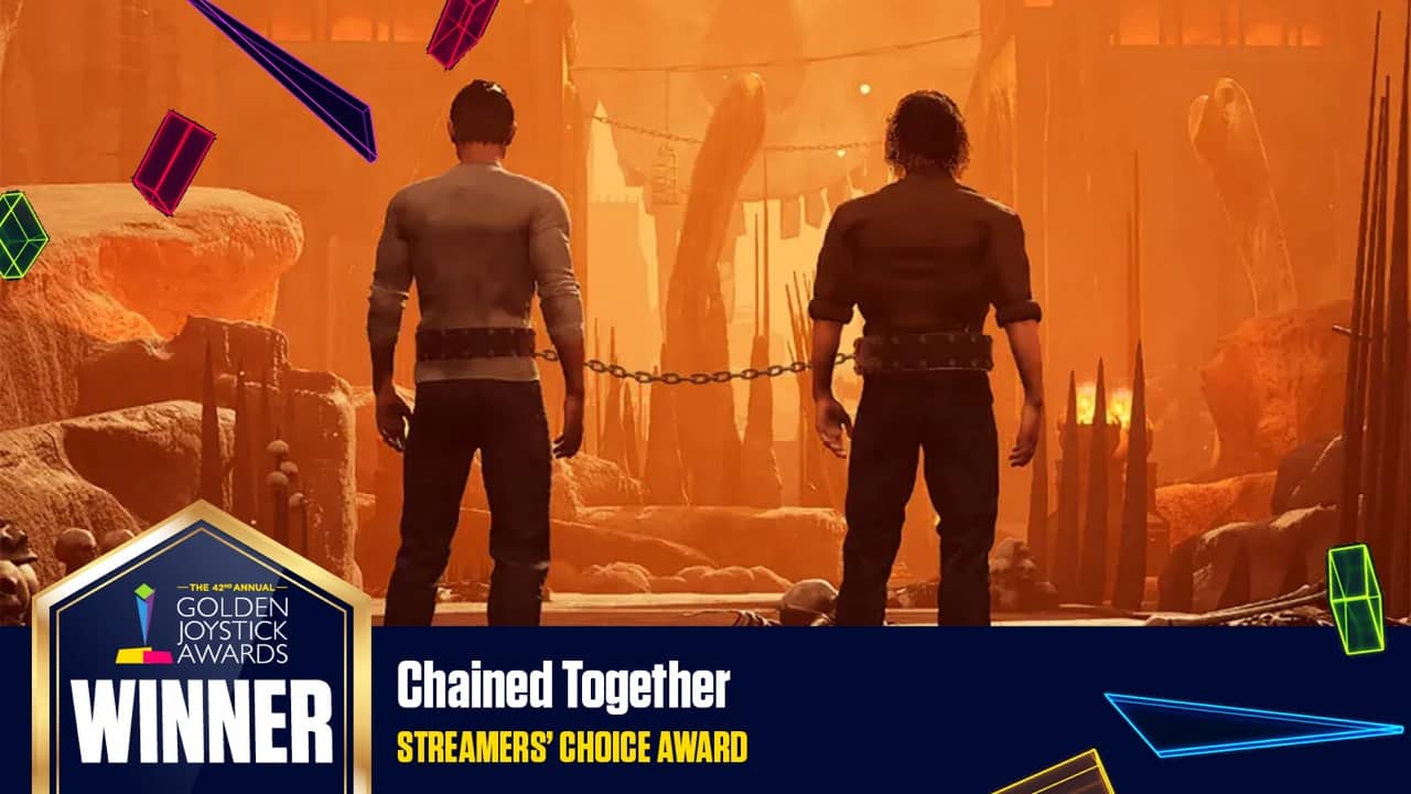 Chained Together Streamers Choice Awards 2024 Winner at Golden Joystick Awards London