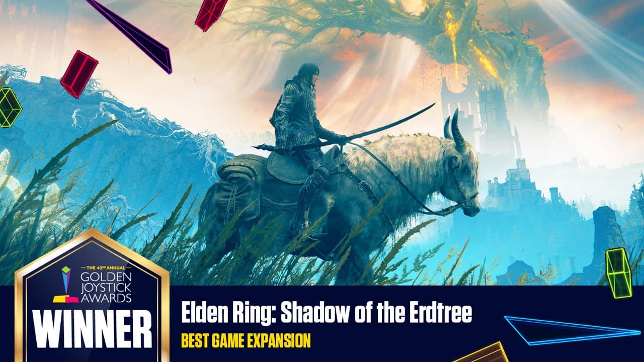 Elden Ring Shadow Of the Erdtree Best Game Expansion DLC 2024 Winner at Golden Joystick Awards London