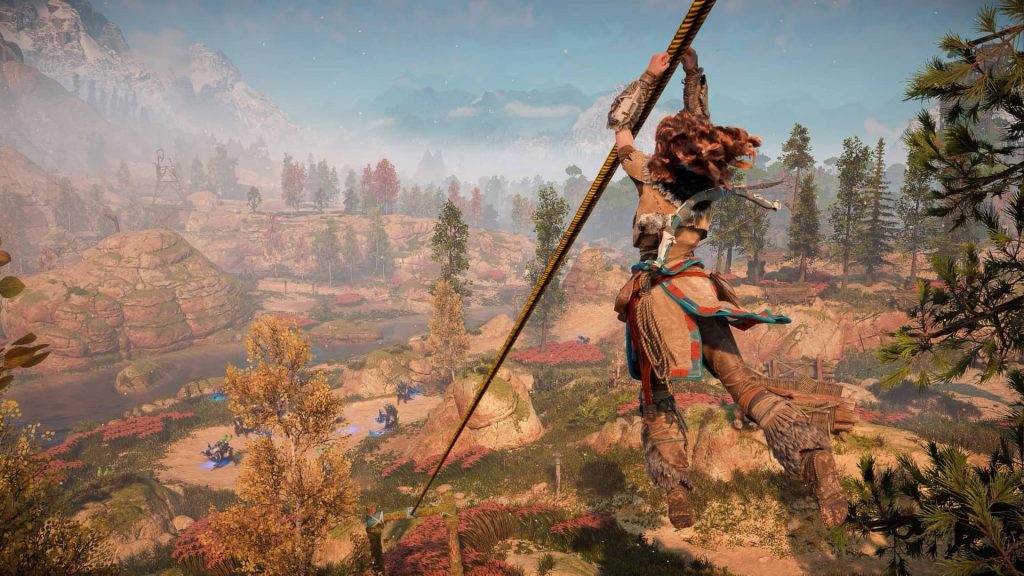 Horizon Zero Dawn Remastered - Aloy on the Zip-line