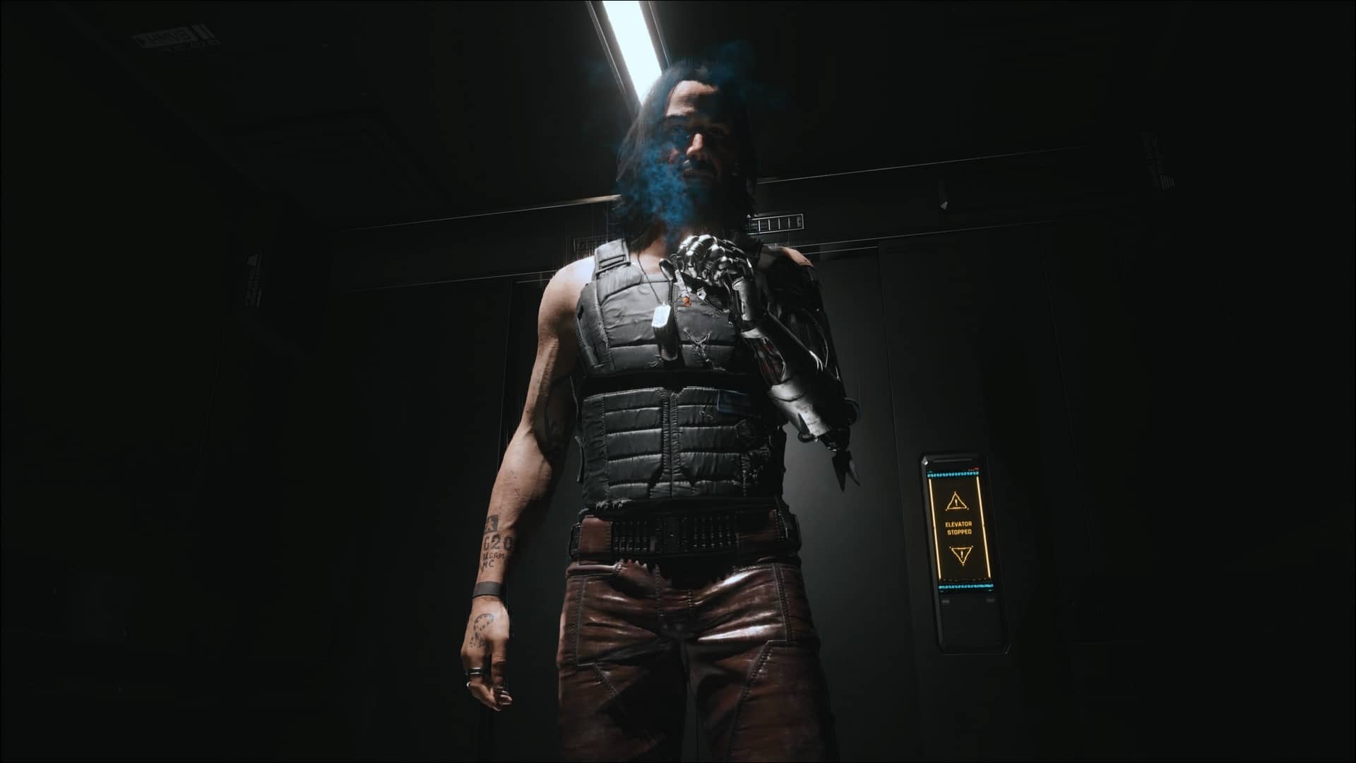 Cyberpunk 2077 Update 2.0 - Johnny Silverhand In the Elevator Cyberpunk 2077 Update 2.0 - Johnny Silverhand In the Elevator