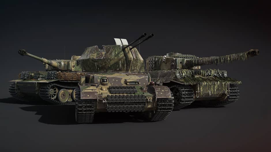War Thunder - Tiger I and Oswind II premium pack: all of them