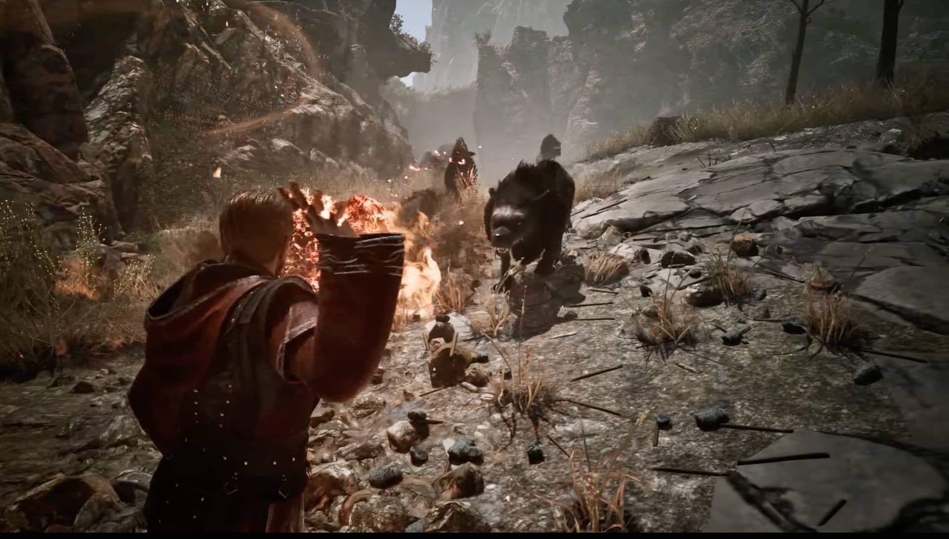 Gothic 1 Remake Fighting wolf