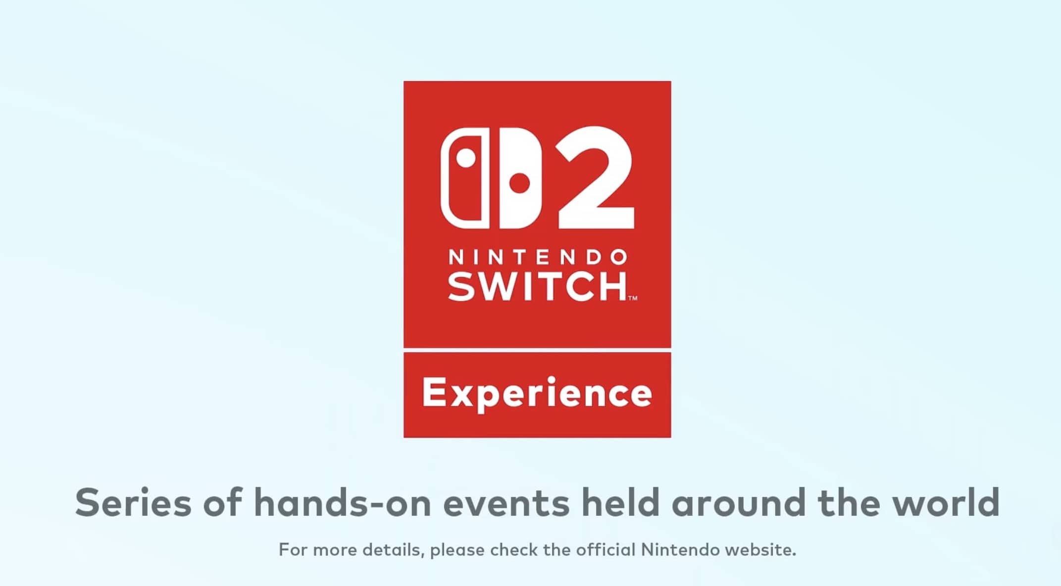 Nintendo Switch 2 Series of hands-on events around world