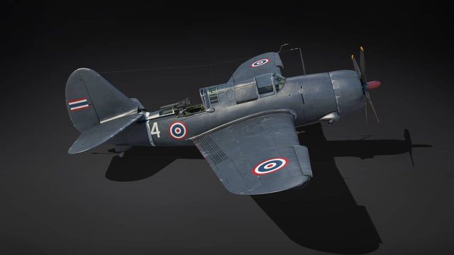 War Thunder SB2C-5 - Side view War Thunder SB2C-5 - Side view