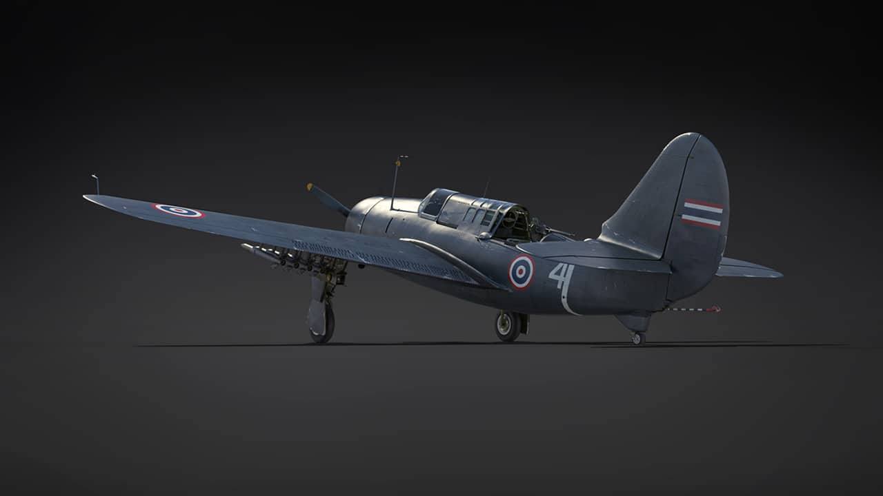 War Thunder SB2C-5 - Back view