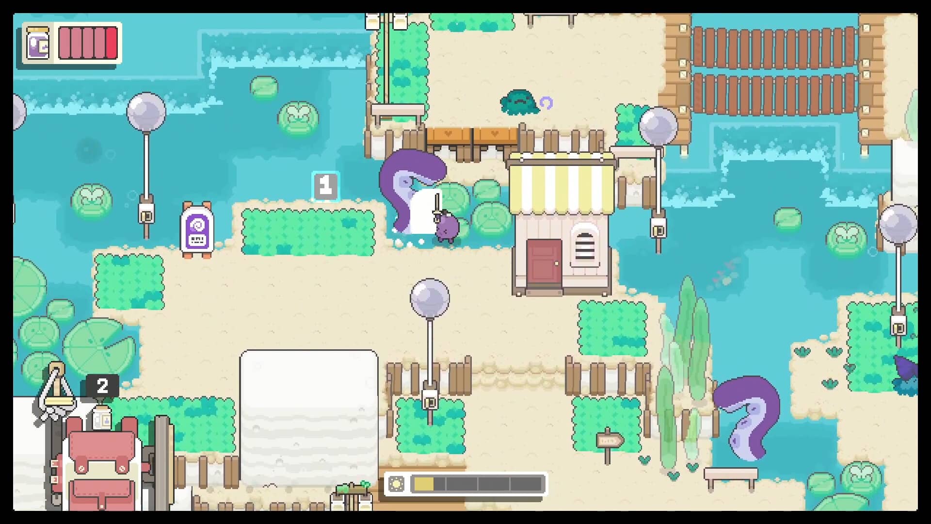 Garden Story Top down pixel indie rpg