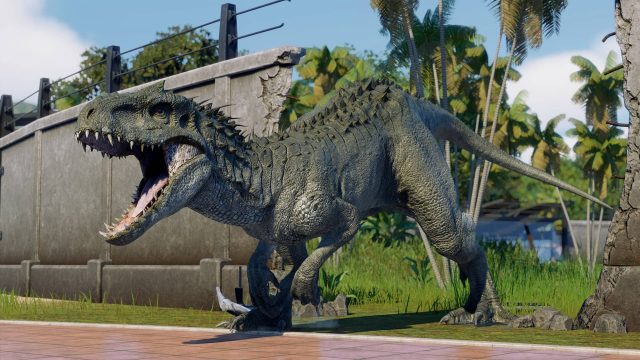 Jurassic World Evolution 2 Epic Free Game T-Rex broke the wall