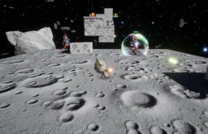 Epic’s Mystery Games Week: Neko Ghost, Jump! & Cat Quest – Fun for All Ages Neko Ghost Jump! on the Moon - Epic Free Mystery Game