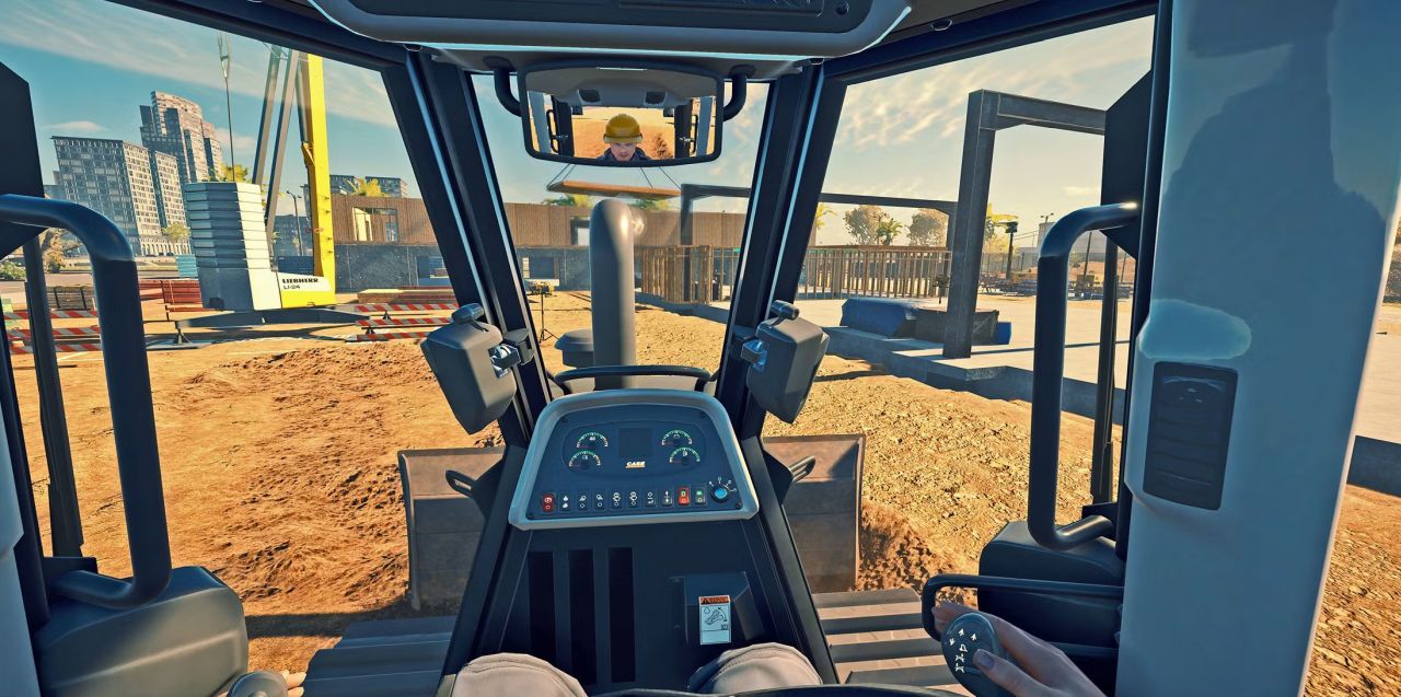 Construction Simulator The Cabin Of A Digger