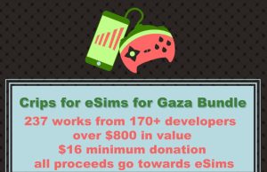Crips for eSims for Gaza Bundle Offers 237 Items for $16 Crips for eSims For Gaza Bundle