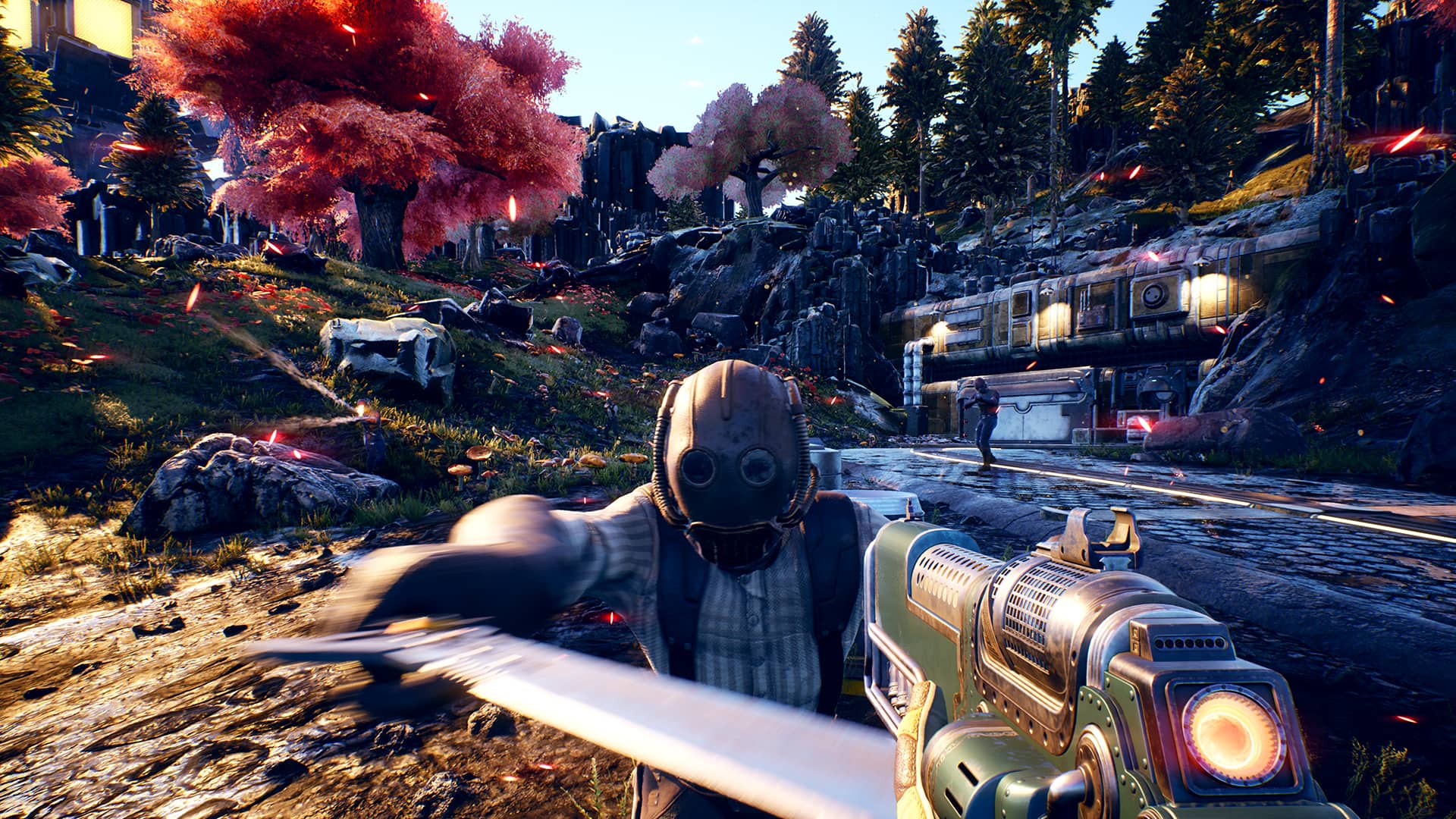 Outer Worlds Inside Apart of monsters you have to deal with factions and marauders picture