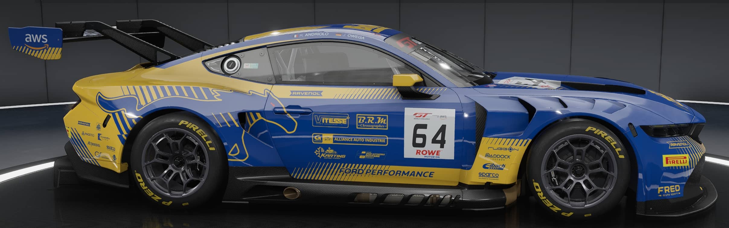 Assetto Corsa Competizione - Ford Mustang HRT livery for 2025 picture