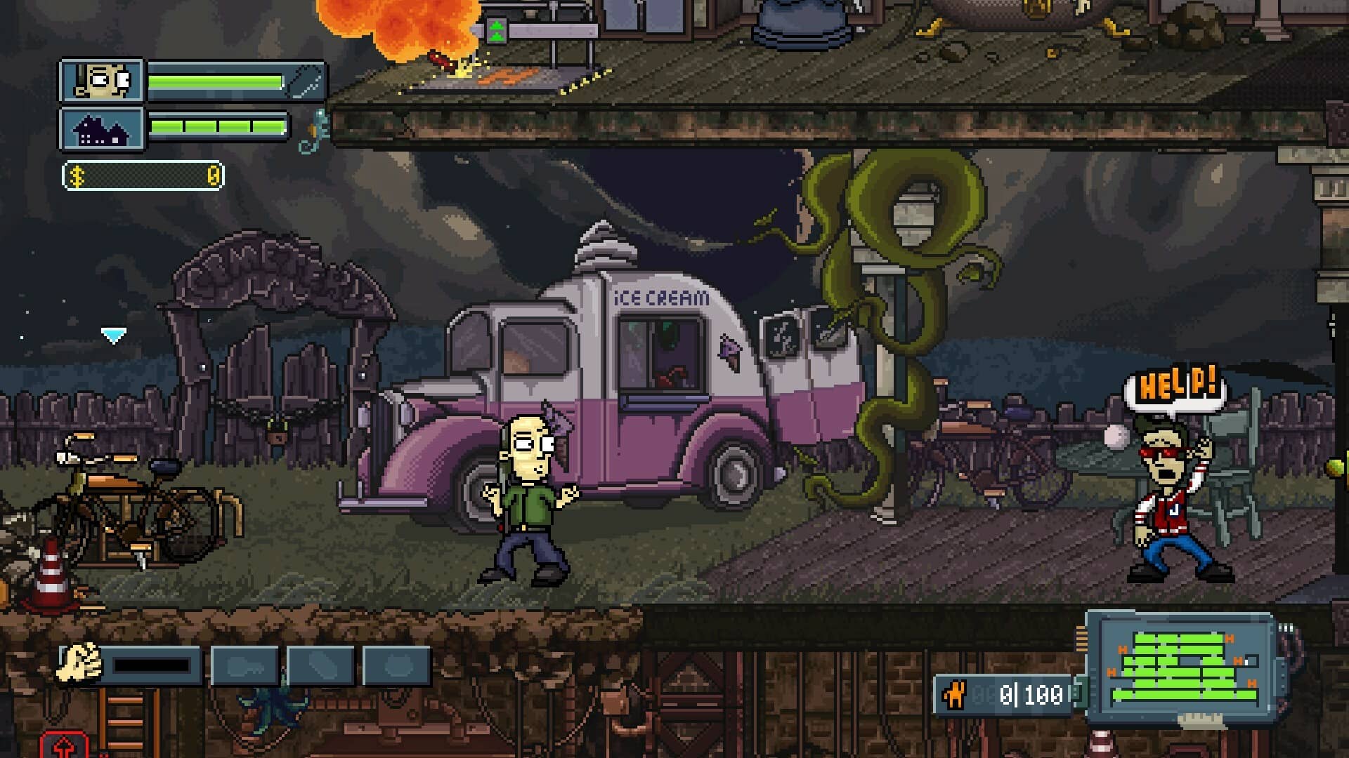 My Night Job - Call for help next to ice cream truck picture