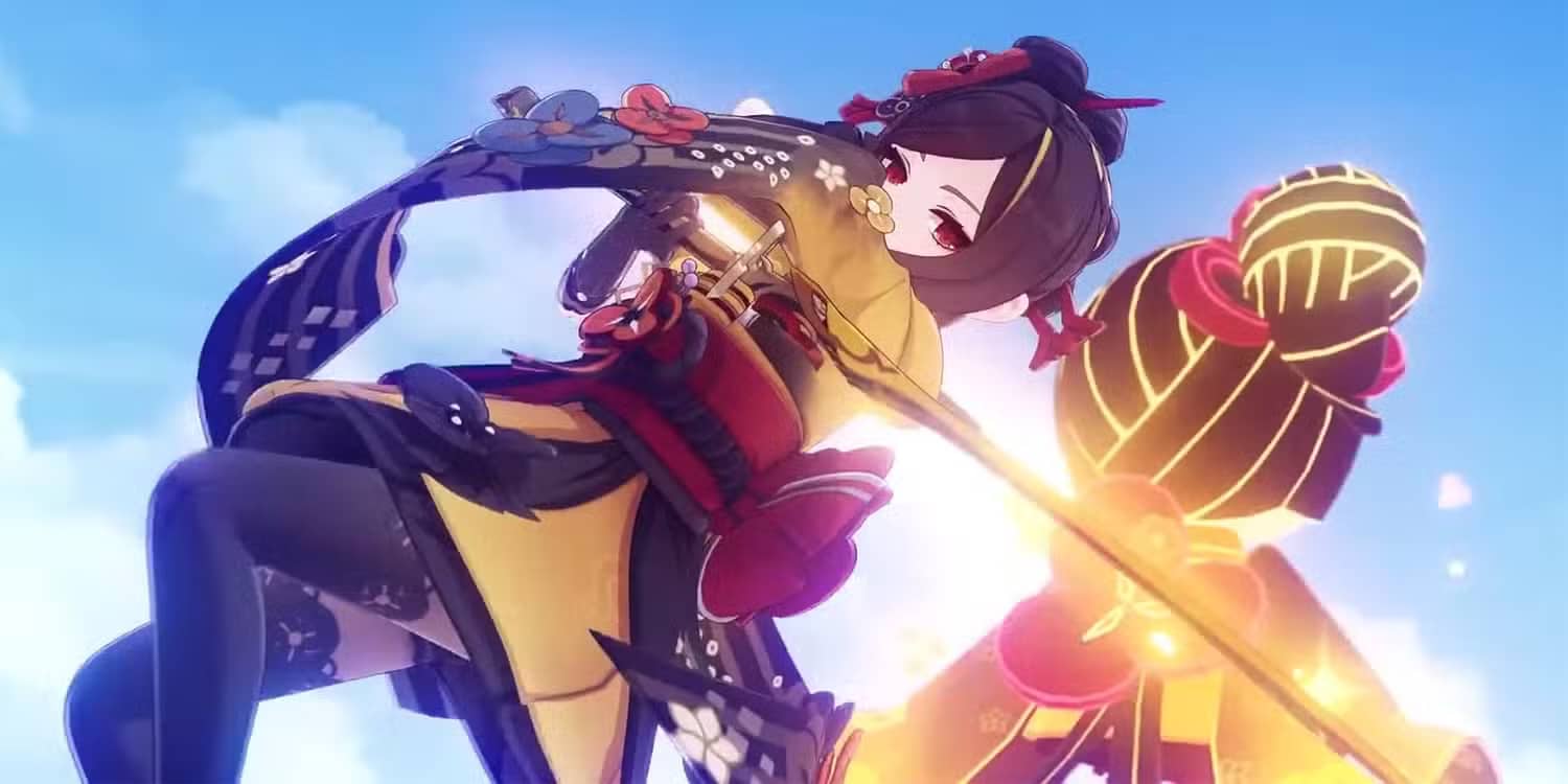Genshin Impact - Chiori in the battle picture