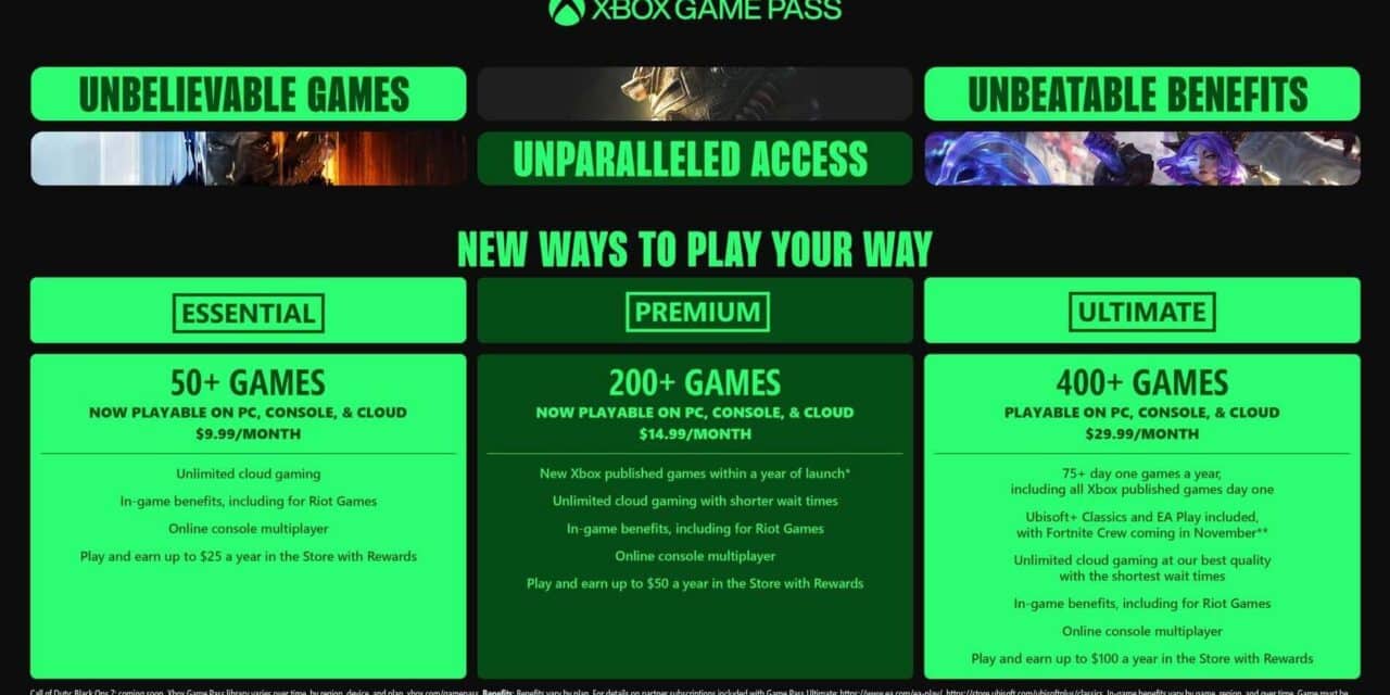 Xbox Game Pass old prices now we play cheaper picture