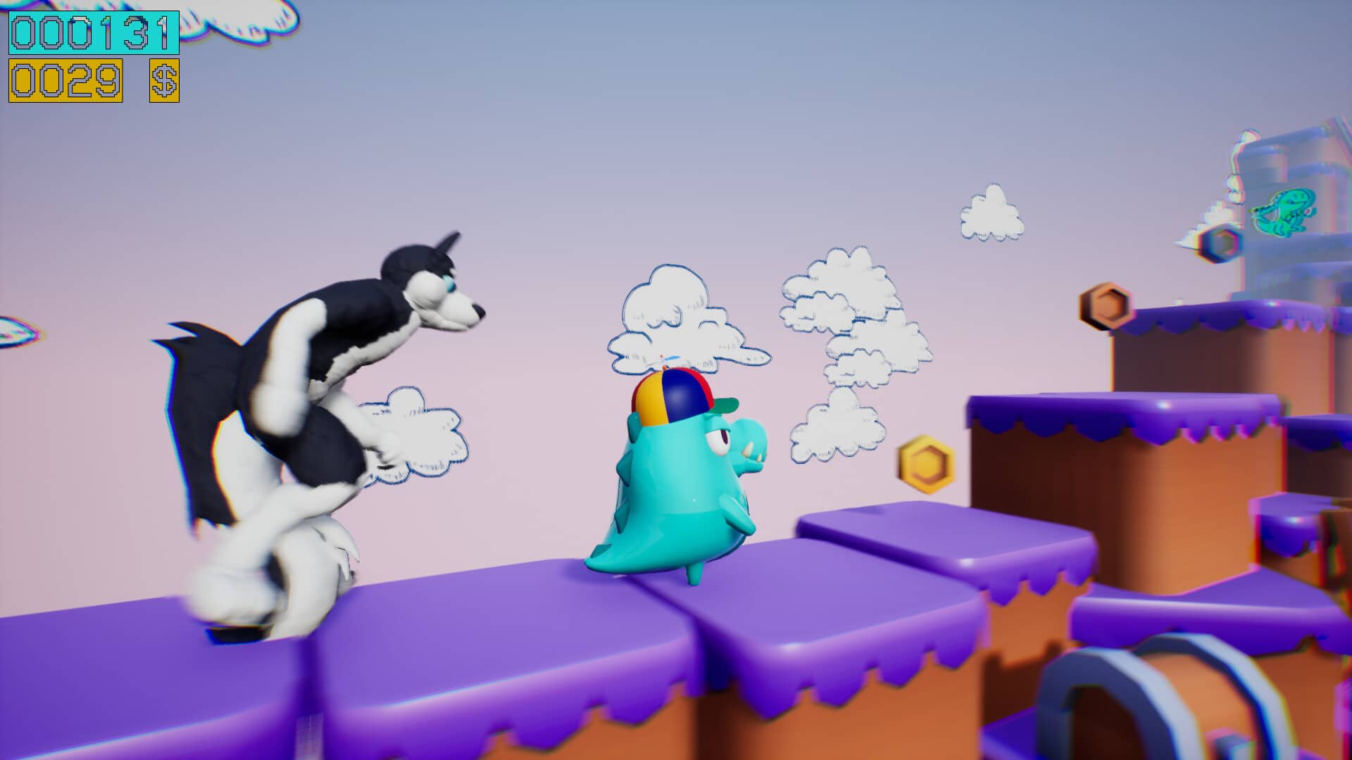 Dino running from a FURRY GAMESFORFARM free on Steam picture
