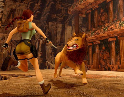 Grab Tomb Raider I-III Remastered and Down in Bermuda Free on the Epic Games Store This Week Tomb Raider I-III Remastered Starring Lara Croft fighting lion picture