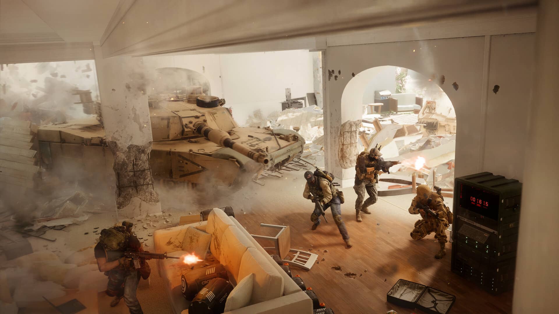 Battlefield 6 Little house cleanup with a tank picture