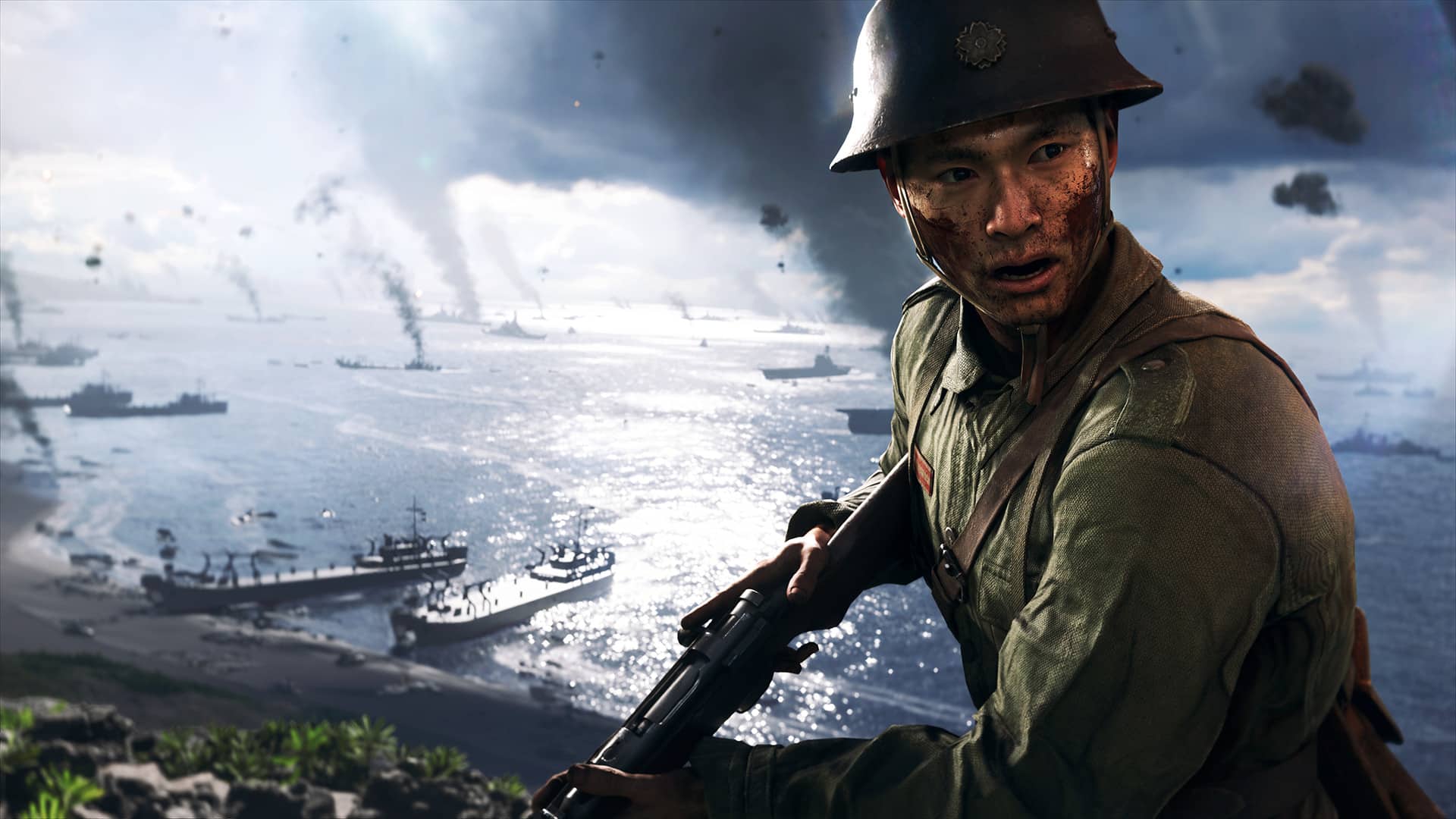 Battlefield V Japanese not shoot but swipe katana sword picture